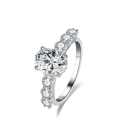 Anillo de Moissanita con Diseño Extraterrestre en Plata de Ley S925 para Mujer - Image 3
