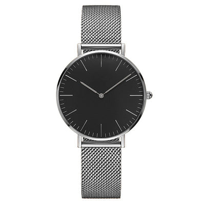 Reloj de Hombre Cuarzo Oro Rosa Ultra Delgado con Correa de Acero Doble Aguja - Image 6