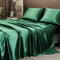 Sábana Bajera + Sábana Encimera + Funda De Almohada Verde Oscuro