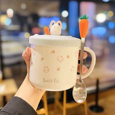 Taza Térmica con Cuchara y Tapa - Diseño Corazón Adorable para Niña - Image 3