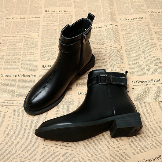 Botas Martin Vintage de Caña Media con Punta Redonda - Image 2