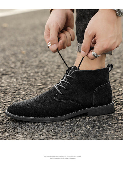Zapatos y Botas de Negocios Retro Británico para Hombre - Image 21