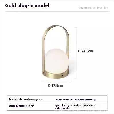 Lámpara de Mesa Portátil Nórdica Minimalista con Carga USB y Control Táctil - Image 12