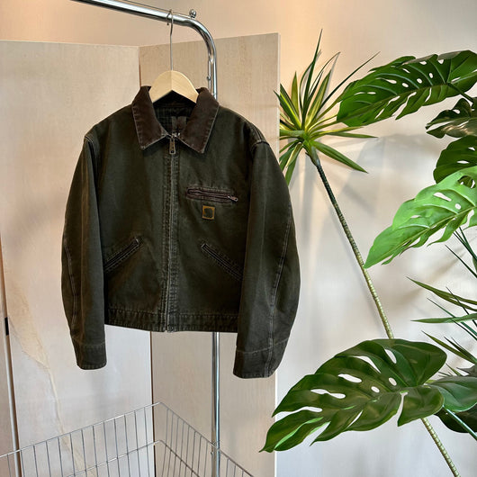 Chaqueta de Cuero con Cierre Tooling Corta y Ancha para Hombre - Image 3