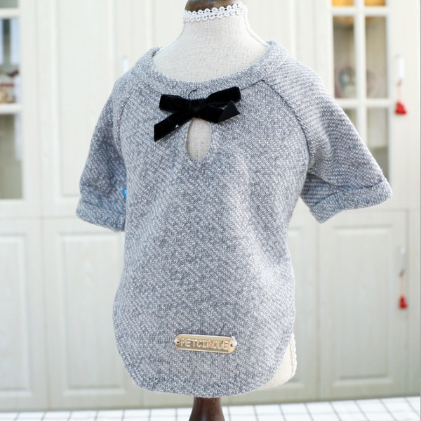 Playera para Perro de Algodón con Moño Adorable - Image 8