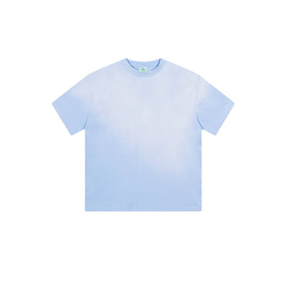 Camiseta Suelta Cuello Redondo Monkey Wash Desgastado Macaron - Image 3