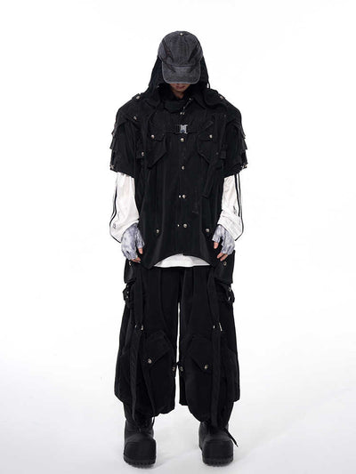 Chaqueta Bandage de Manga Corta para Hombre Dark Pioneer - Image 4