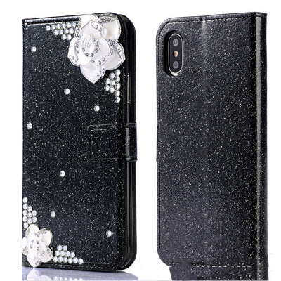 Funda iPhone con Cristales Camelia y Brillo Diamante - Image 9