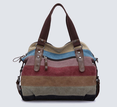 Bolsa de Lona con Rayas Arcoíris - Image 2