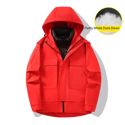 Chaqueta Cortaviento de Trabajo 3 en 1 Desmontable para Exterior - Image 11