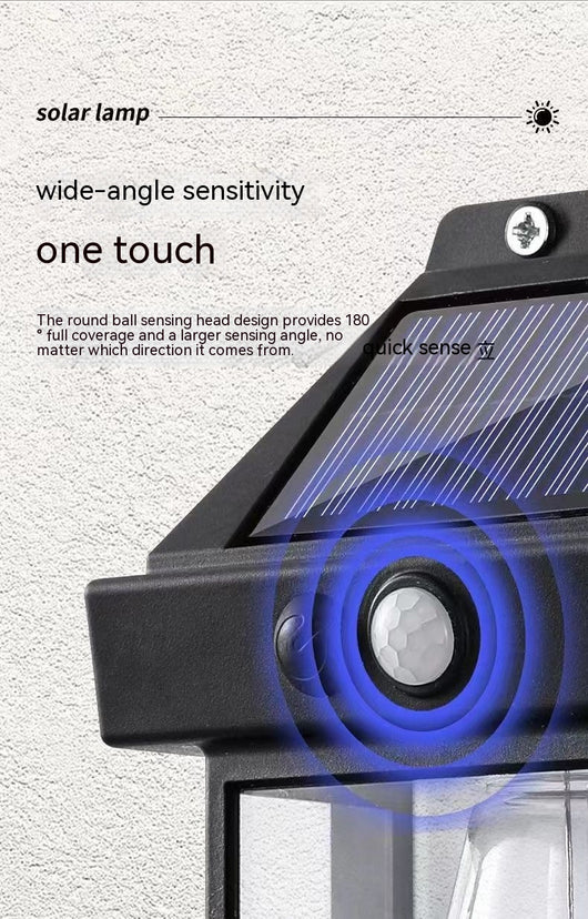Lámpara Solar de Pared para Jardín con Sensor de Movimiento - Resistente al Agua - Image 15