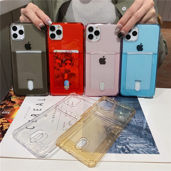 Funda Transparente con Cartera para iPhone - Protección y Estilo