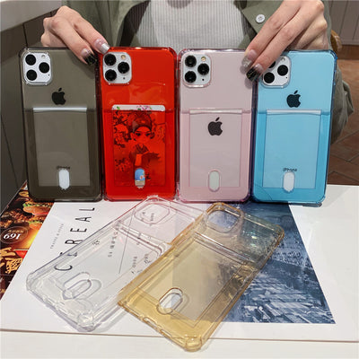 Funda Transparente con Cartera para iPhone - Protección y Estilo