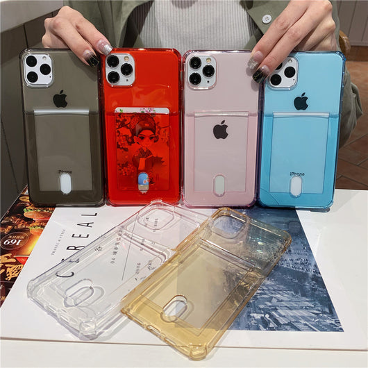 Funda Transparente con Cartera para iPhone - Protección y Estilo