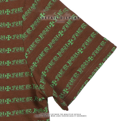 Camiseta Rayada Holgada de Manga Corta - Cuello Redondo Versátil - Image 2