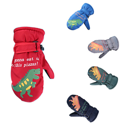 Guantes de Esquí Infantiles Impermeables con Forro Polar Acolchado - Image 2