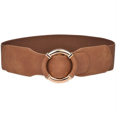 Cinturón Elástico Ancho con Hebilla de Anillo - Protección y Comodidad