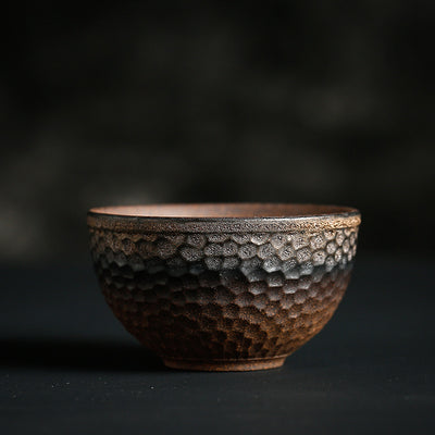 Taza de Té Cerámica Artesanal Estilo Kung Fu - Cuenco Maestro Japonés Hecho a Mano