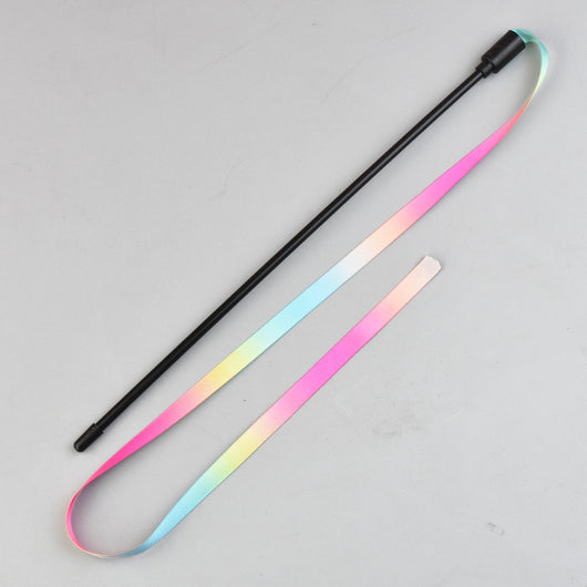 Varita Interactiva Arcoíris para Gatos - Juguete Teaser con Cintas de Colores - Image 11