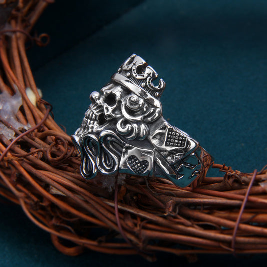 Anillo de Calavera en Plata Esterlina 925 para Hombre - Image 2