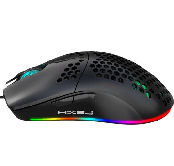 Ratón Gaming Ligero con Diseño Hexagonal Perforado - Image 5