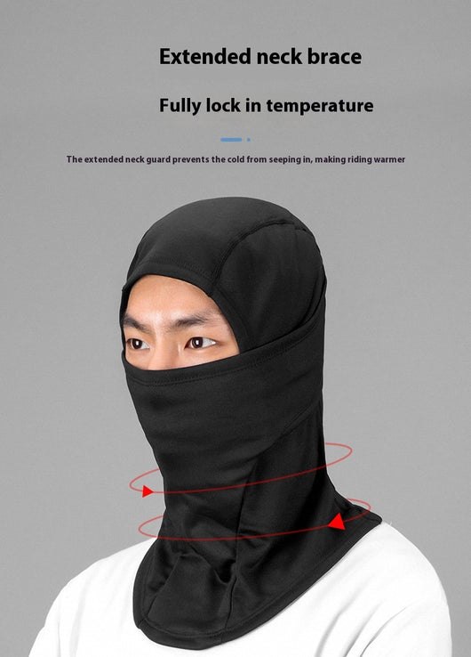 Light pink balaclava made from spandex/Lycra, designed for warmth and wind protection during winter outdoor activities. - Image 24