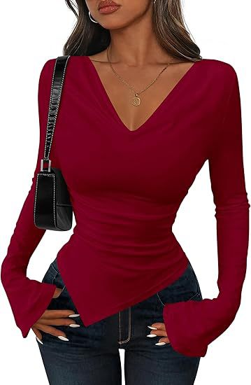 Blusa Asimétrica de Cuello Alto para Mujer - Diseño Sexy y Reductor - Image 8