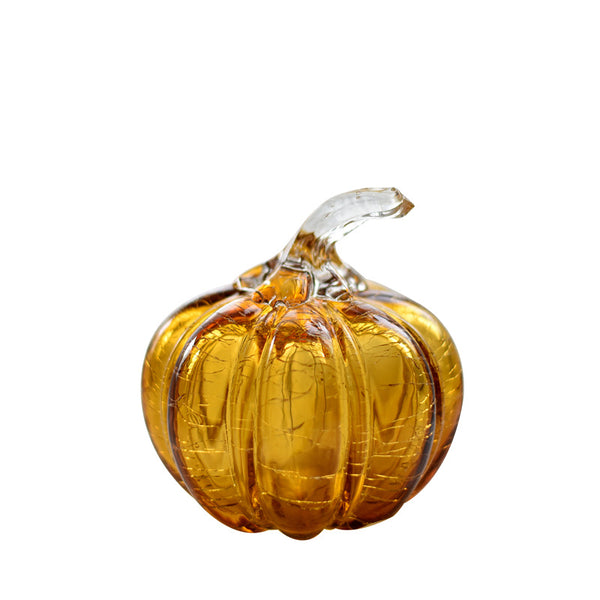 Adornos de Calabaza en Vidrio Colorido para Decoración del Hogar Estilo Americano