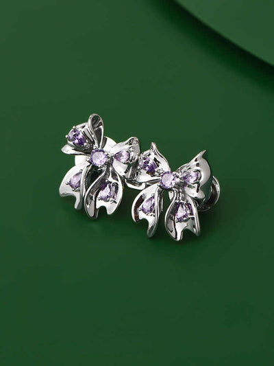 Broche de Cintura con Cristal Púrpura - Hebilla Dual para Cinturón y Accesorio - Image 4