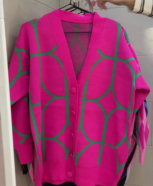 Cardigan Tejido Jacquard para Mujer - Suéter Elegante y Versátil - Image 11
