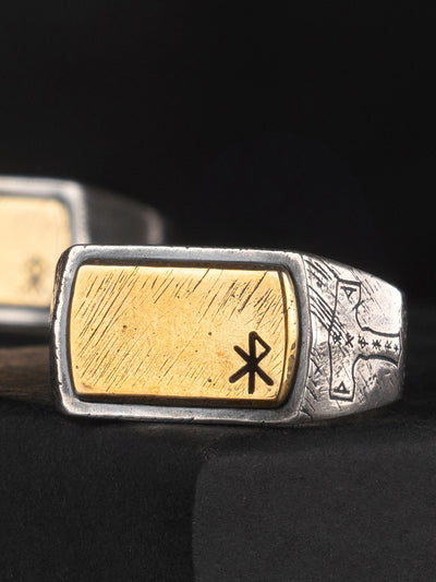 Anillo Ajustable Letra Final Moda Masculina - Image 13