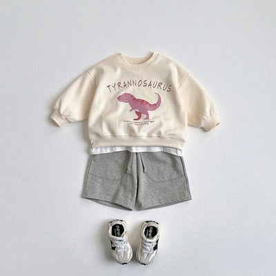 Sudadera Infantil con Dinosaurio de Dibujos Animados Coreano - Image 22