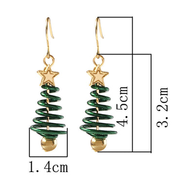 Kit DIY de Aretes Navideños: Árbol y Estrella - Image 2