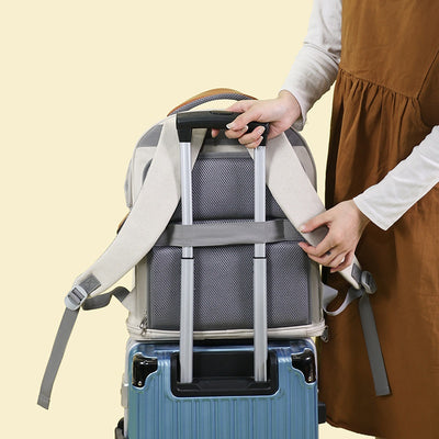 Mochila Transportadora Respirable para Gatos de Gran Capacidad Expandible - Image 11