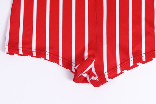 Jumpsuit de Yoga Rayas Manga Corta - Image 14