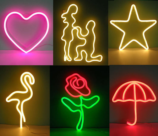 Luces de Neón LED Decorativas para Pared - Iluminación Colgante