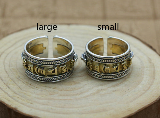 Anillo de Mantra de Seis Caracteres para Hombre y Mujer - Image 6