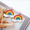 Aretes Arcoíris Harajuku Niña - Pendientes Kawaii Estilo Japonés