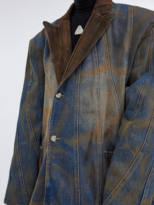 Blazer de Mezclilla Premium - Estilo Contemporáneo de Lujo - Image 3