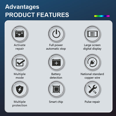 Cargador Inteligente 12V para Baterías de Plomo y Litio con Pantalla Grande a Color - Image 12