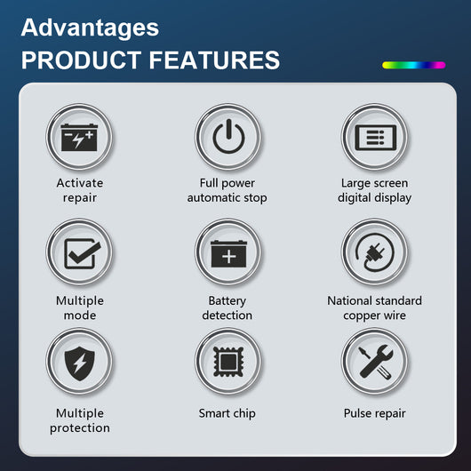 Cargador Inteligente 12V para Baterías de Plomo y Litio con Pantalla Grande a Color - Image 12