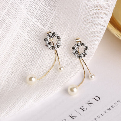 Aretes de Perlas en Diseño Engarzado - Image 12