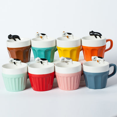Taza Cerámica Minimalista para Café y Leche