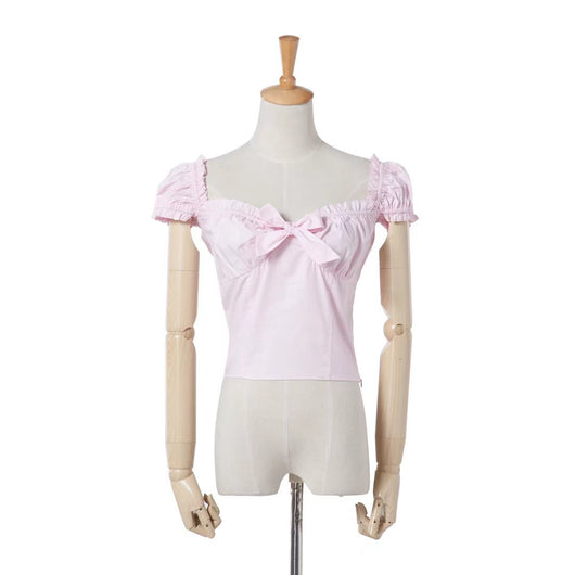 Blusa Retro con Mangas Abullonadas y Detalles de Madera para Mujer - Image 8