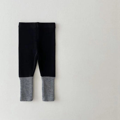 Leggings de Algodón Elastizado con Combinación de Colores para Niñas - Image 21