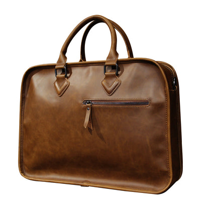 Bolso de Mano Crazy Horse para Hombre - Cuero Genuino - Image 10