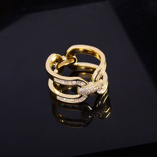 Anillo Redondo de Cobre para Bufanda - Diseño Versátil