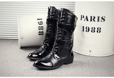 Bota Alta Hombre Estilo Coreano Moderno y Exclusivo - Image 12