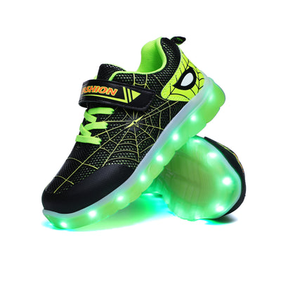 Zapatos LED con Carga USB para Niños - Luces Brillantes con Cierre de Velcro - Image 5