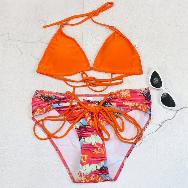 Bikini con Amarre Ajustable para Mujer